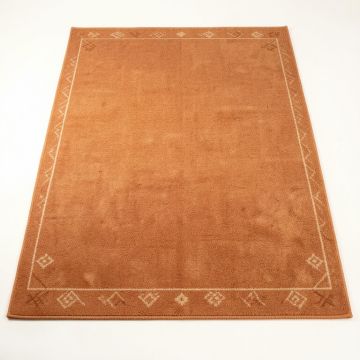Maple Branch Rectangular Area Rug - Terracotta (synthetic illustration; no displayed measurements)