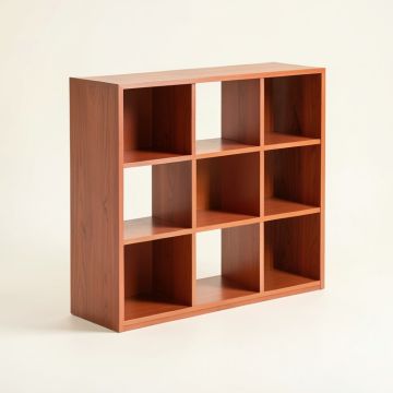 Elm Dale Desktop Shelving Unit - Terracotta (synthetic illustration; no displayed measurements)