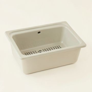23 '' L X 16 '' W Farmhouse Kitchen Sink With Sink Grid And Basket Strainer (synthetic illustration; no displayed measurements)