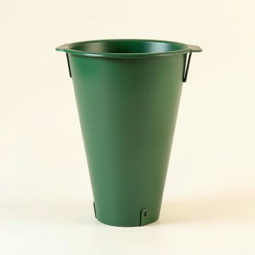 Laurel Crossing Empty Railing Planter With Integral Brackets - Green (synthetic illustration; no displayed measurements)