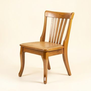 Alannah Queen Anne Back Side Chair In Oak (synthetic illustration; no displayed measurements)