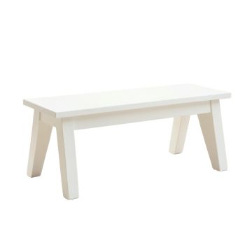 Hazel Crossing Indoor Bench - White