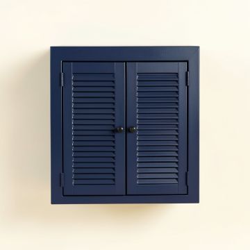 Willow Crossing Wall-Mounted Laundry Cabinet - Navy (synthetic illustration; no displayed measurements)