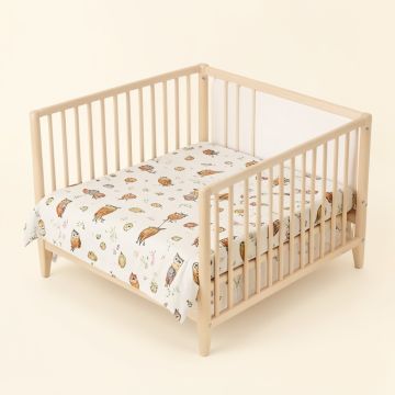 Gerania Owls Family 12 Piece Crib Bedding Set (synthetic illustration; no displayed measurements)