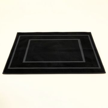Brook Crest Rectangular Outdoor Rug - Black (synthetic illustration; no displayed measurements)