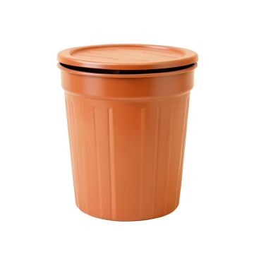 Holly Branch Closed Garden Compost Bin - Terracotta (synthetic illustration; no displayed measurements)