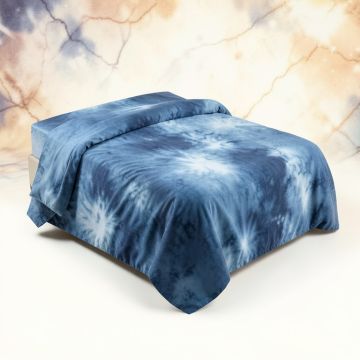 Tie Dye Distressed Background With Pleating Gradient Brushed Marble Effect Image Duvet Cover Set (synthetic illustration; no displayed measurements)