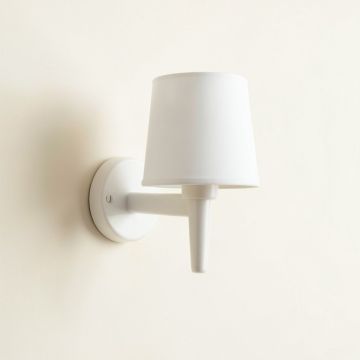 Dawn Bluff Wall Sconce Mounted On A Plain Wall - White (synthetic illustration; no displayed measurements)