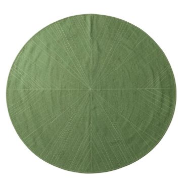 Spruce Arc Round Area Rug - Green