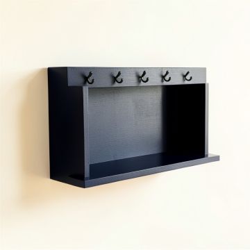 River Bend Wall-Mounted Entryway Organizer Shelf - Navy (synthetic illustration; no displayed measurements)