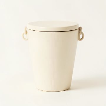 Dawn Bend Storage Canister With Lid - Cream (synthetic illustration; no displayed measurements)