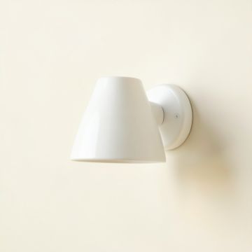 Moss Crossing Wall Sconce Mounted On A Plain Wall - White (synthetic illustration; no displayed measurements)