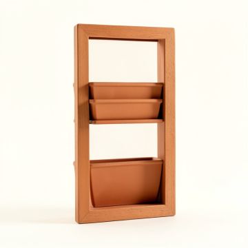 River Brook Empty Vertical Garden Frame - Terracotta (synthetic illustration; no displayed measurements)