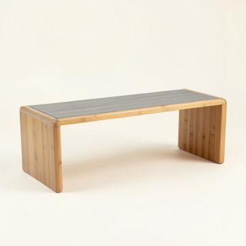Laurel Field Indoor Bench - Gray (synthetic illustration; no displayed measurements)