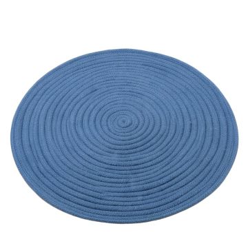Bay Branch Round Area Rug - Blue (synthetic illustration; no displayed measurements)