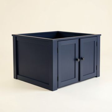 Aspen Field Empty Furniture-Style Litter Enclosure - Navy (synthetic illustration; no displayed measurements)