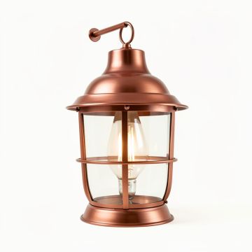 Earlham Aged Copper 3 -Bulb 24 '' H Outdoor Hanging Lantern (synthetic illustration; no displayed measurements)