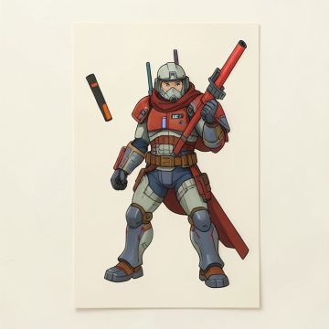 Star Wars - Unleashed Paper Print (synthetic illustration; no displayed measurements)