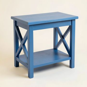 Alder Branch Side Table - Blue (synthetic illustration; no displayed measurements)