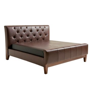 Berken Queen Tufted Upholstered Low Profile Standard Bed