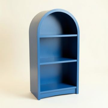 Pine Edge Freestanding Bookcase - Blue (synthetic illustration; no displayed measurements)