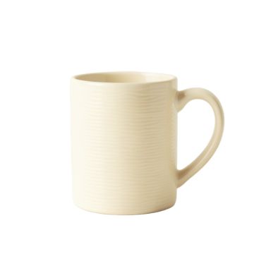 Laurel Branch Ceramic Mug - Cream (synthetic illustration; no displayed measurements)