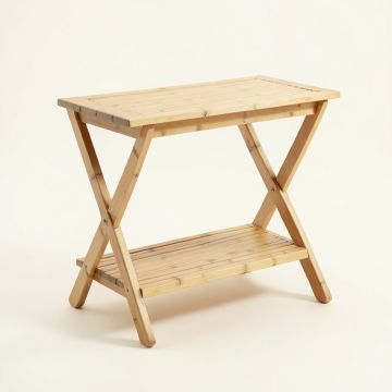 Oak Edge Side Table - Beige (synthetic illustration; no displayed measurements)