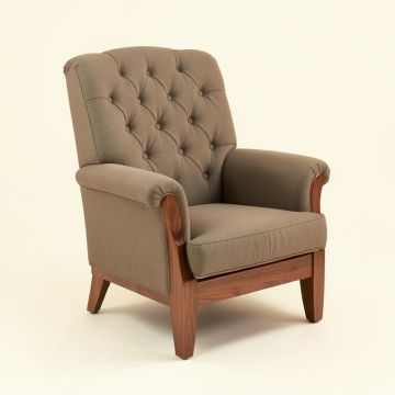 Garren 39.8 '' Wide Tufted Polyester Club Chair (synthetic illustration; no displayed measurements)