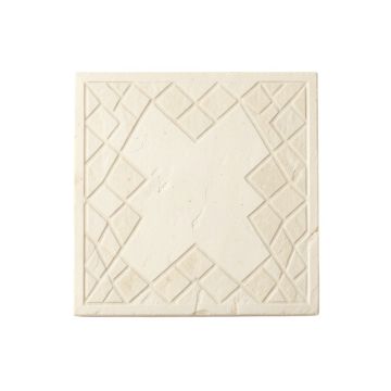 Dune Bluff Uninstalled Square Decorative Tile - Ivory