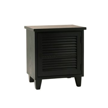 Heath Edge Nightstand - Black