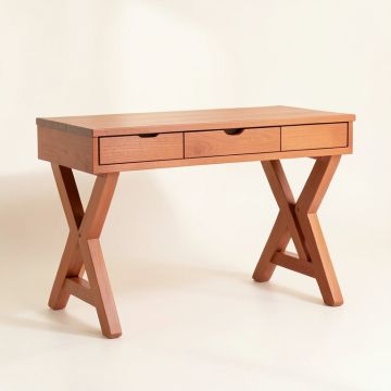 Oak Dell Writing Desk - Terracotta (synthetic illustration; no displayed measurements)