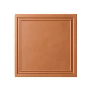 Lake Bridge Uninstalled Square Decorative Tile - Terracotta