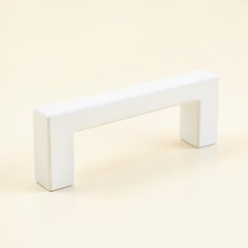 Pine Bend Cabinet Handle Without Packaging - White (synthetic illustration; no displayed measurements)