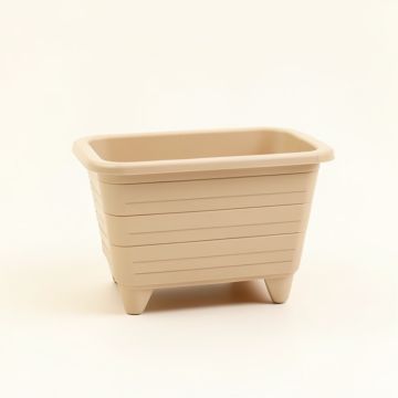 Meadow Bridge Empty Raised Planter - Beige (synthetic illustration; no displayed measurements)