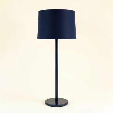 Brook Branch Floor Lamp With A Plain Fabric Shade - Navy (synthetic illustration; no displayed measurements)
