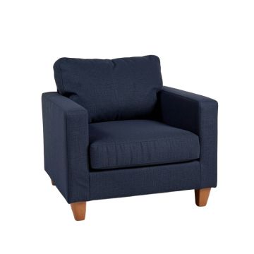 Cedar Bluff Upholstered Armchair - Navy