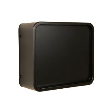 Ash Crest Wall-Mounted Entry Cabinet - Black