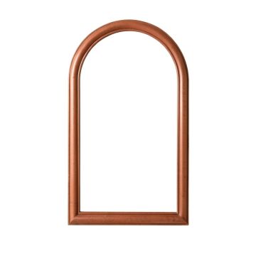 Wren Crest Framed Wall Mirror - Terracotta