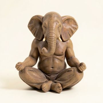 Eichorn Meditating Elephant Figurine (synthetic illustration; no displayed measurements)