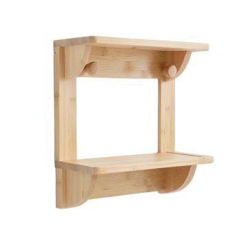 Olive Dale Wall-Mounted Entryway Organizer Shelf - Beige