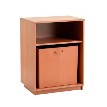 Laurel Bluff Freestanding Pull-Out Hamper Cabinet - Terracotta