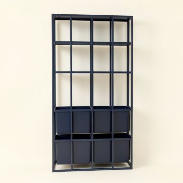 Ash Brook Empty Vertical Garden Frame - Navy (synthetic illustration; no displayed measurements)