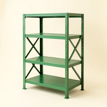Vale Brook Empty Seed-Starting Shelving Unit Without Lights - Green (synthetic illustration; no displayed measurements)