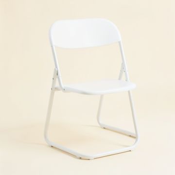 Dune Dale Folding Outdoor Chair - White (synthetic illustration; no displayed measurements)