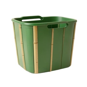 Cedar Brook Laundry Hamper - Green