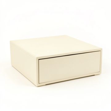 Laurel Edge Desktop Monitor Riser - Ivory (synthetic illustration; no displayed measurements)