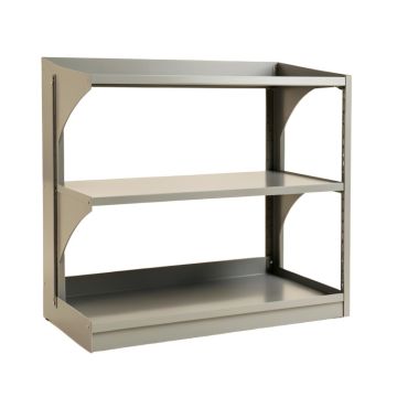 Maple Bluff Desktop Shelving Unit - Gray (synthetic illustration; no displayed measurements)