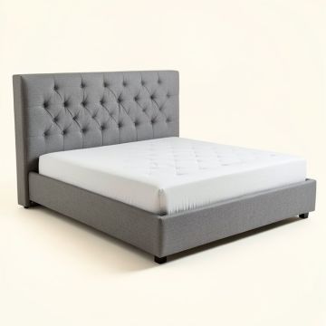 Eldie Queen Tufted Upholstered Low Profile Standard Bed (synthetic illustration; no displayed measurements)