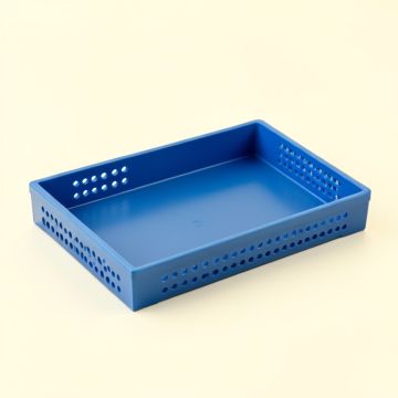River Bridge Empty Under-Desk Cable Tray - Blue (synthetic illustration; no displayed measurements)