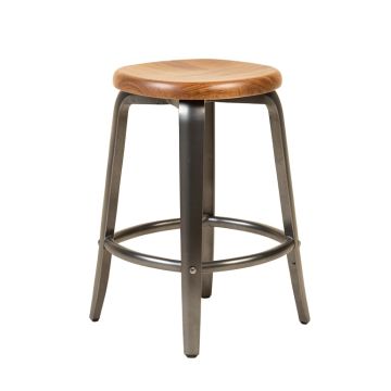Mack Swivel Solid Wood 24 '' Counter Stool